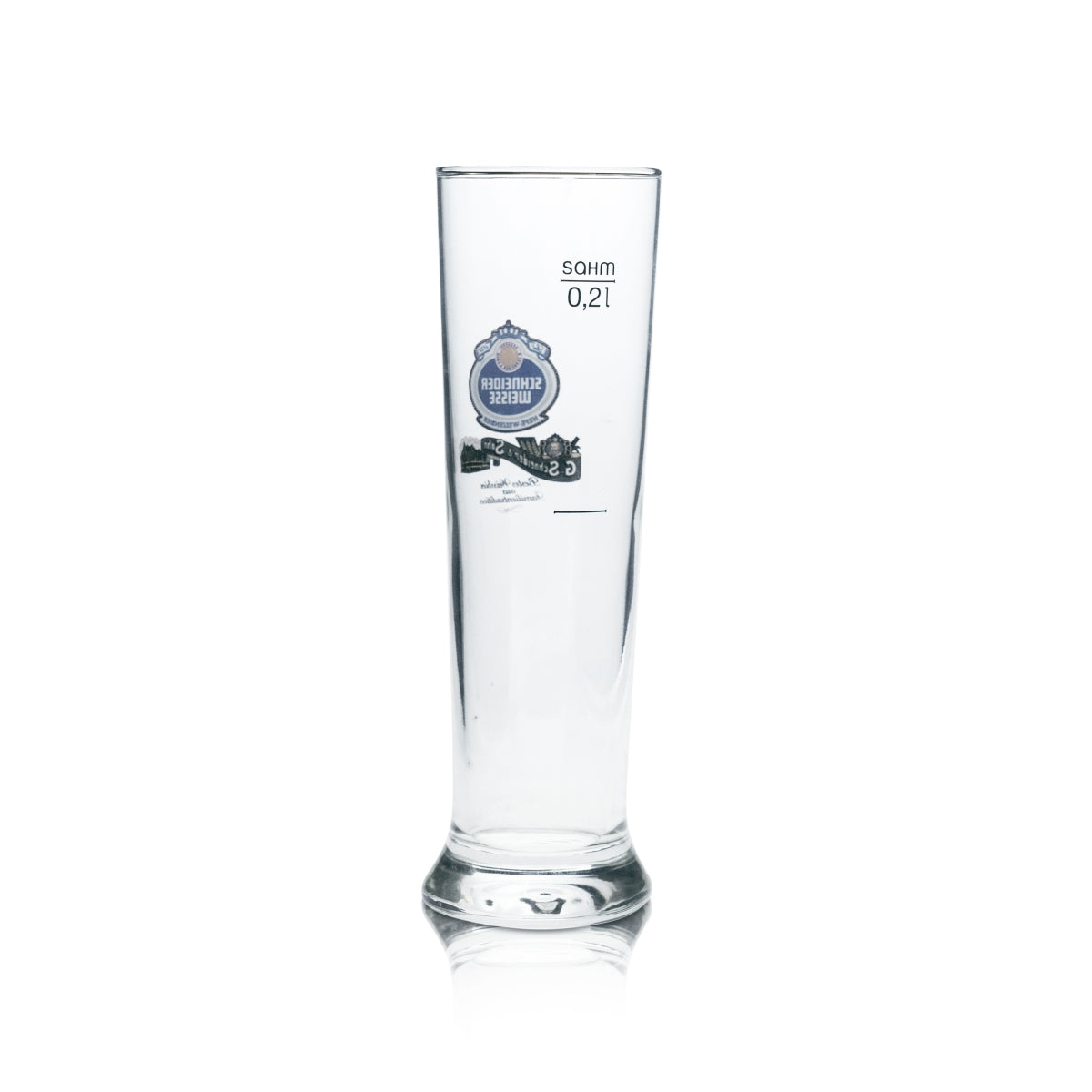 6x Szklanka do piwa Schneider Weisse 0.2l Hefe Weizen szklanki pucharowe Gastro Brauerei Mass – Widok 3