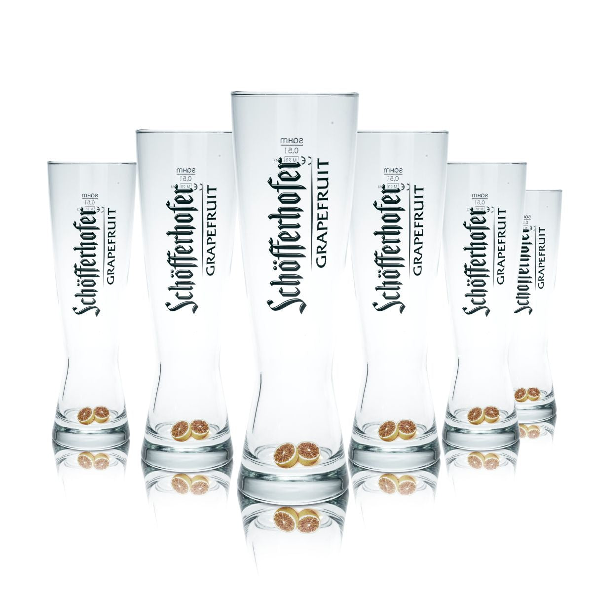 6x szklanka do piwa Schöfferhofer 0,5 l Szklanka do piwa pszenicznego Grapefruit Hefezweizen Zestaw szklanek