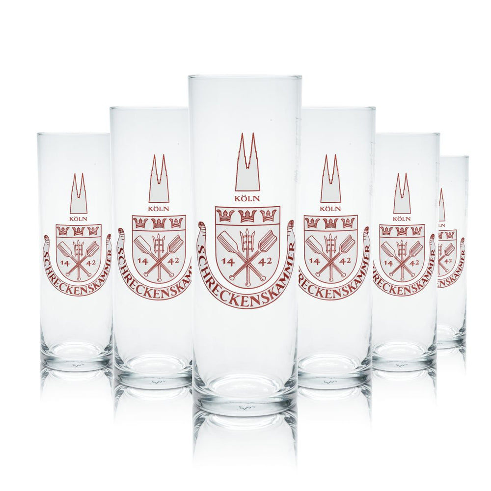 6x Schreckenskammer Szklanka 0,2 l Szklanka do piwa Kölsch Szklanka do piwa Altbier Zestaw szklanek Rzadkość