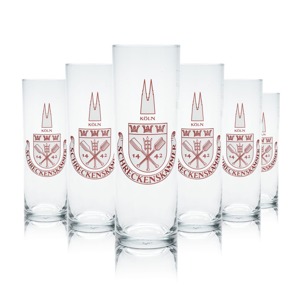 6x Schreckenskammer Szklanka 0,2 l Szklanka do piwa Kölsch Szklanka do piwa Altbier Zestaw szklanek Rzadkość