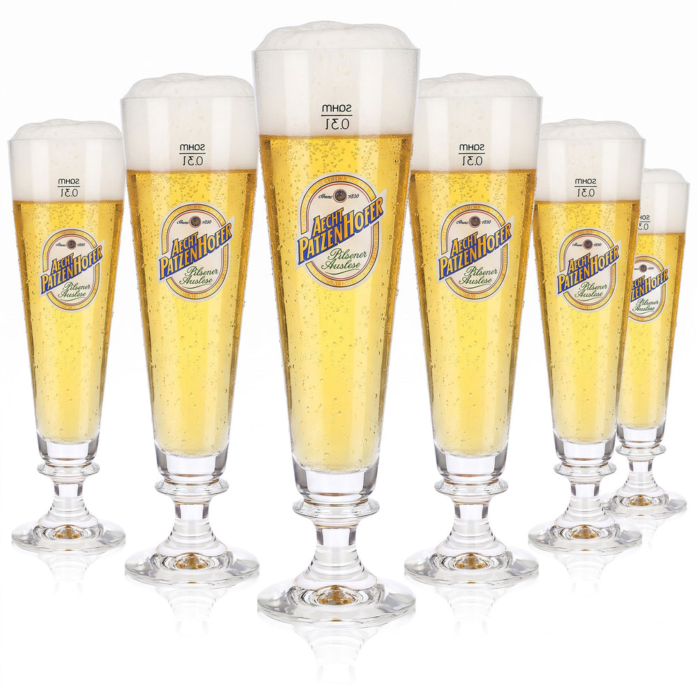6 szklanek do piwa Schultheiss o pojemności 0,3 l, model „Sahm Pescara” (zestaw 6 sztuk)