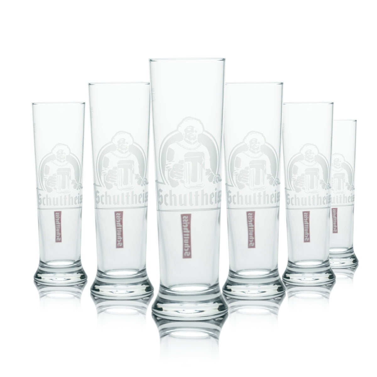 6x Schultheiss Szklanka 0,3l Kufel do piwa Pils Pokal Szklanki Kindl Browar Gastro
