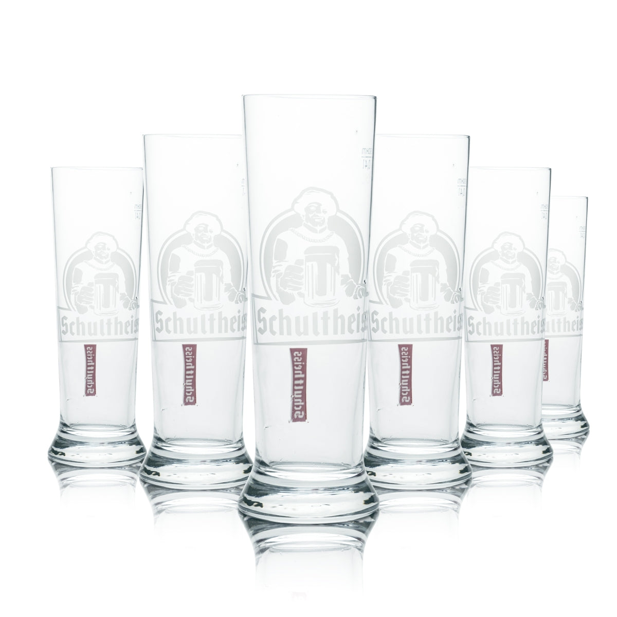 6x szkło Schultheiss 0,4l kieliszek do piwa Pilsener Stange szklanki Kindl browar Gastro