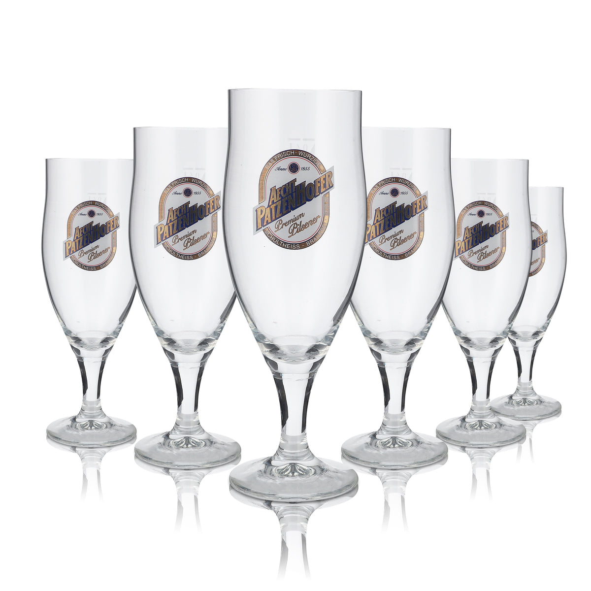 6x  Szklanka Schultheiss  0,4 l Szklanki do piwa Lager Szklanka Patzenhofer Pokalglas RC – Widok 4