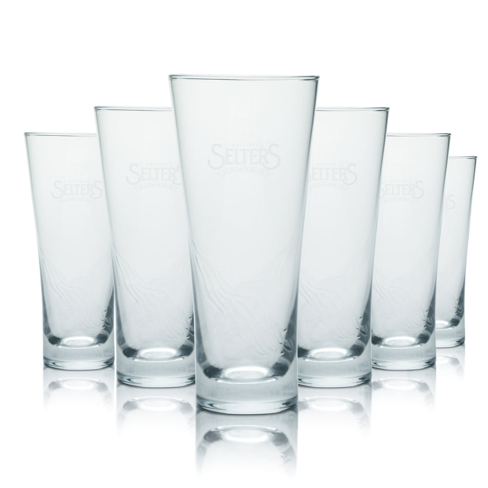 6x szklanka seltzer 0.2l szklanki szklanki woda mineralna soda gazowana wino musujące dąb