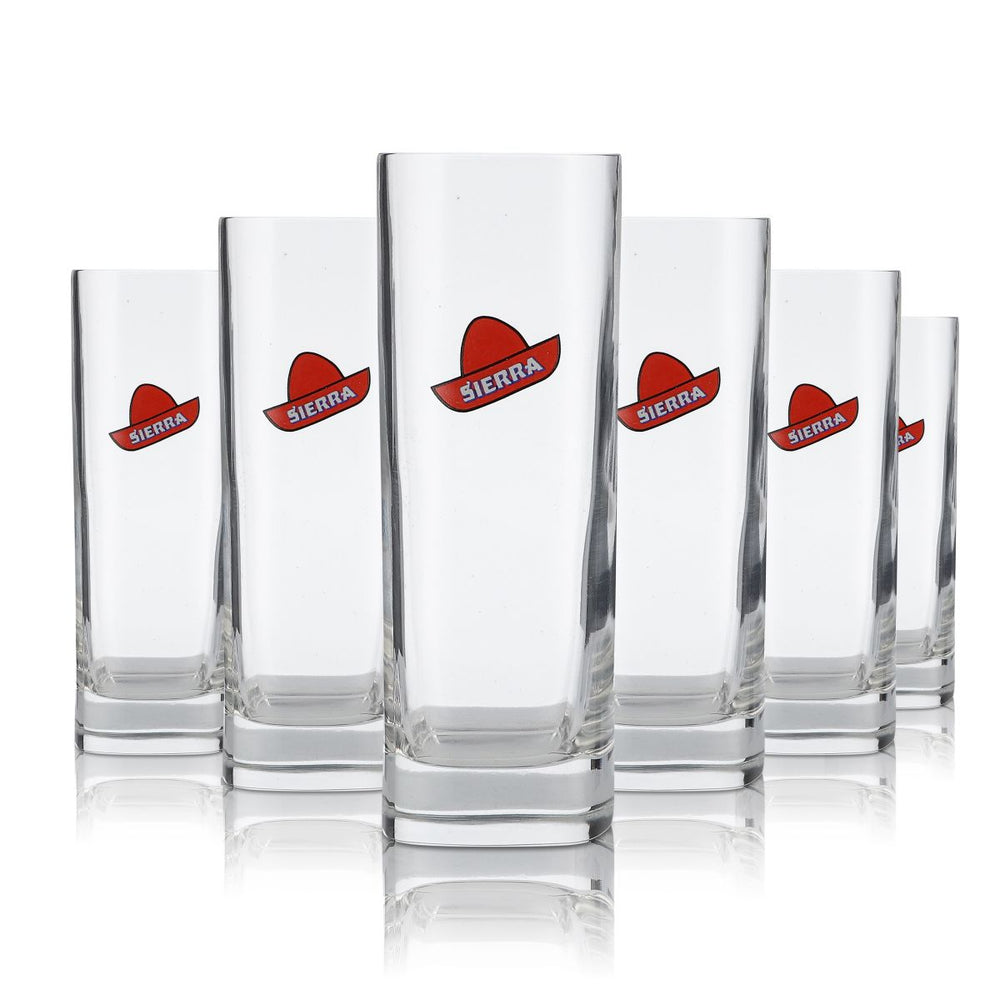 6x Sierra Tequila Szklanka 0,2 l Szklanka do long drinków Zestaw szklanek Highball Koktajl Aperitif