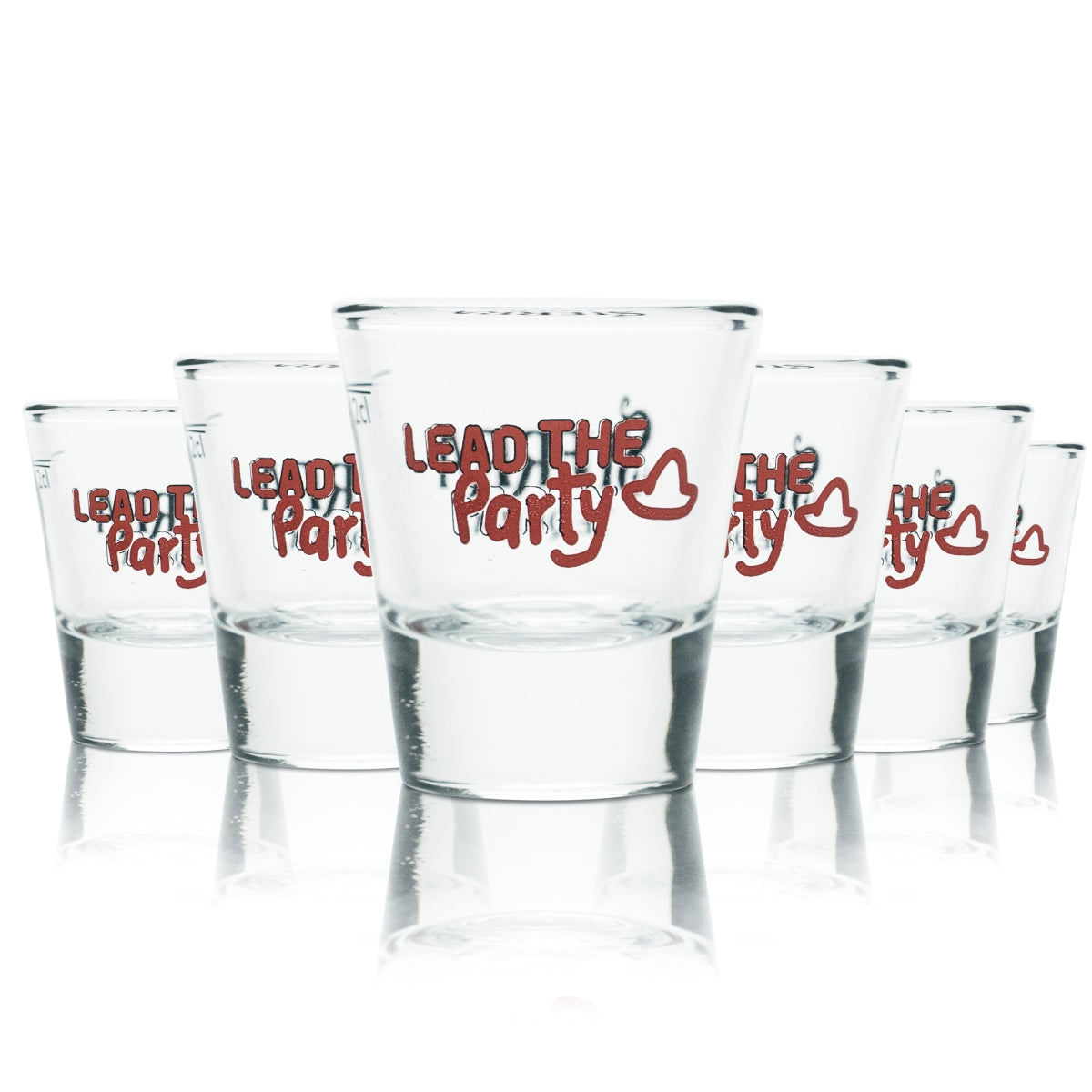 6x Sierra Tequila Shot Short Glasses 2cl Stamper Liquor Glass "Lead the Party"