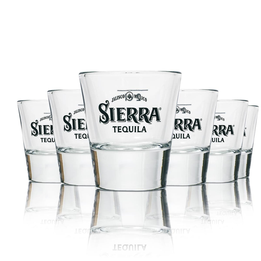 6x kieliszki do tequili Sierra 2 cl – zestaw dla miłośników tequili i imprez