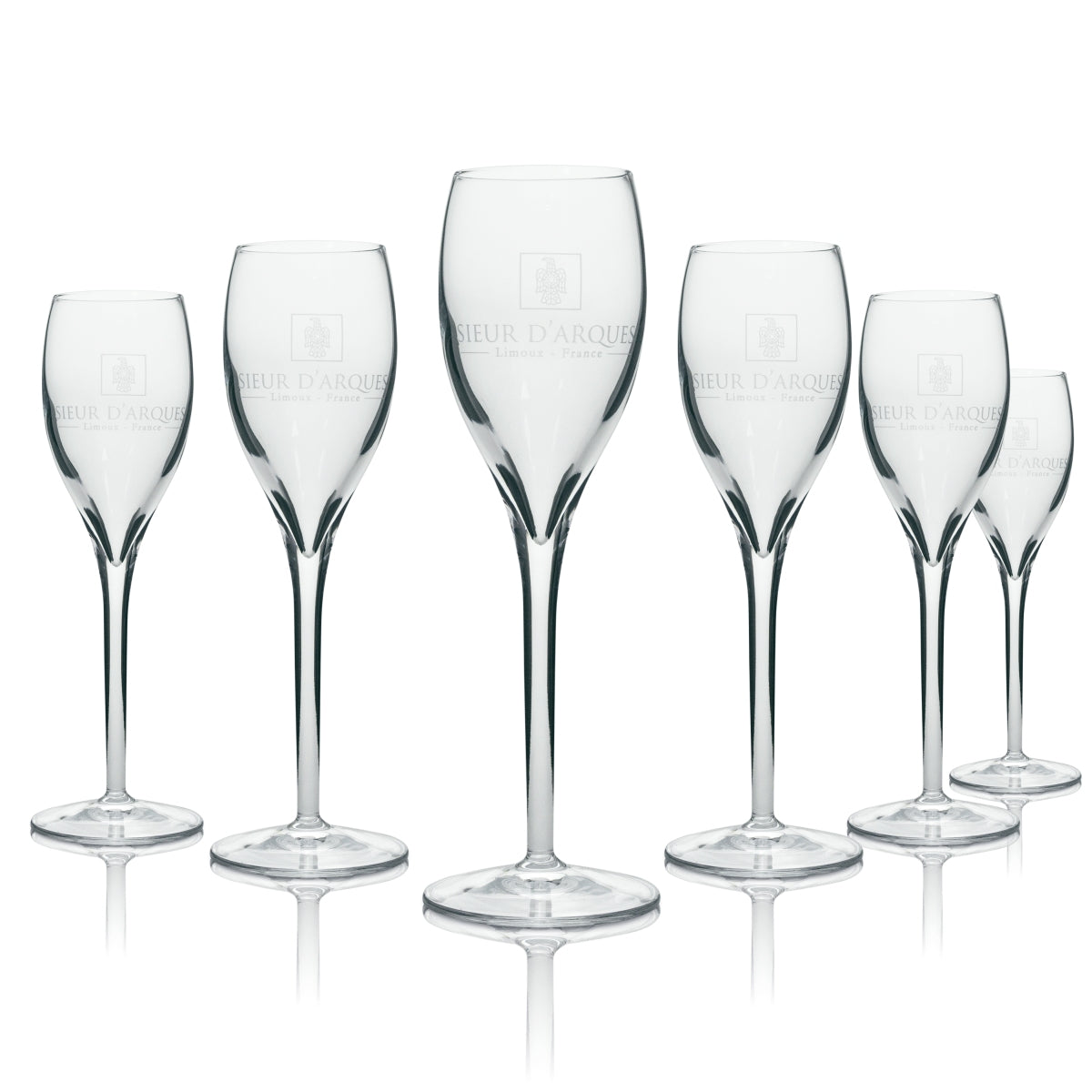 6x kieliszek do szampana Sieur D Arques 0,1cl