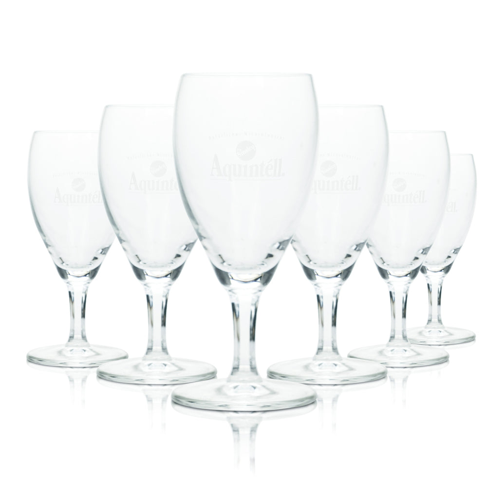 6x szklanka do wody Sinalco Aquintell 0,19 l, szklanka z nóżką, szklanki do wody gazowanej