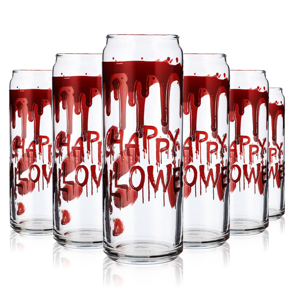 6x szklanki Sipply z motywem Halloween Krew jako nadruk UV Can Glass 370ml