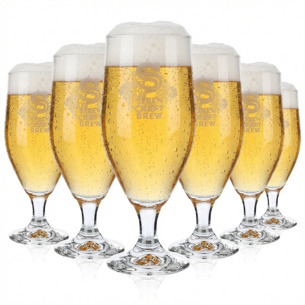 6x Siren Craft Brew Szklanka do piwa 0,3 l Szklanki do piwa Pokal Rastal