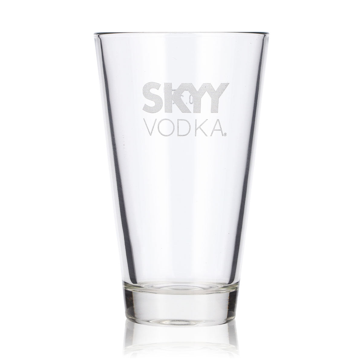 6 szklanek do wódki Skyy o pojemności 0,2 l, typu long drink, z białym logo – Widok 2