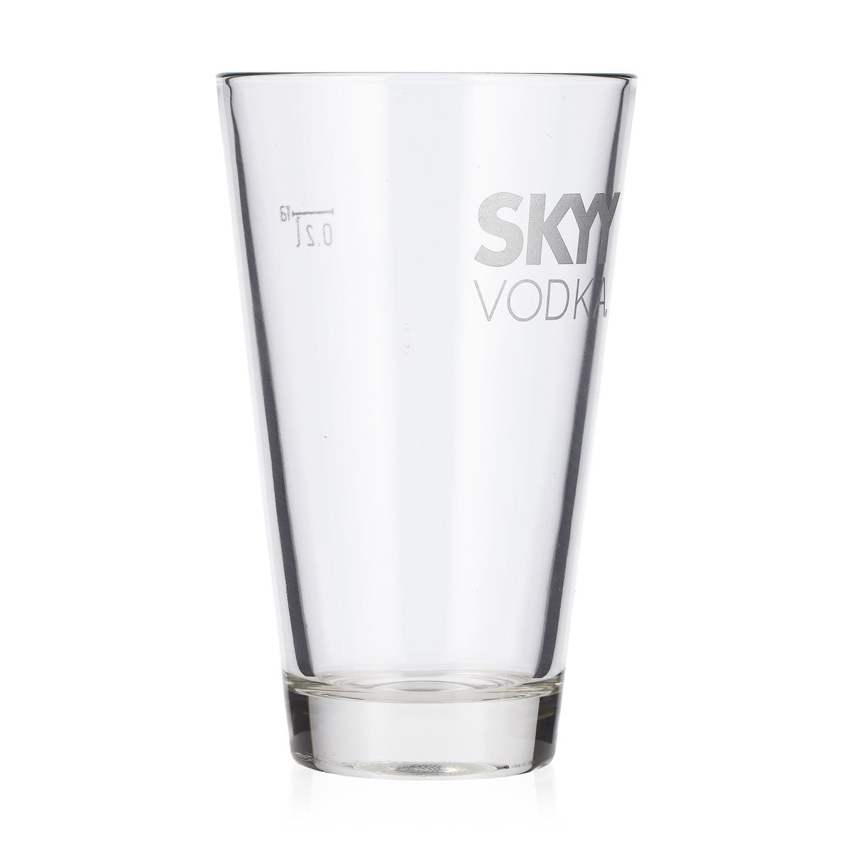 6 szklanek do wódki Skyy o pojemności 0,2 l, typu long drink, z białym logo – Widok 3