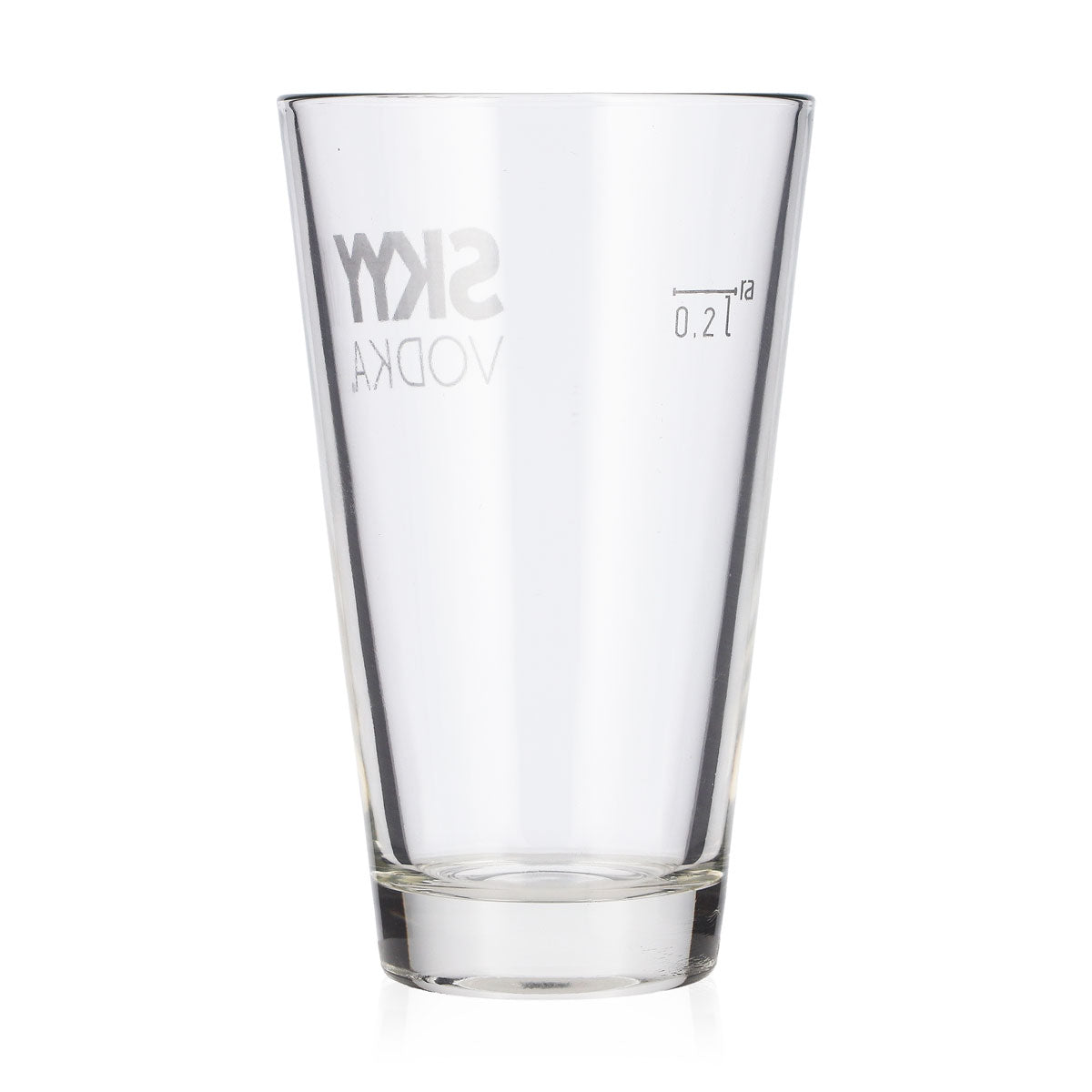 6 szklanek do wódki Skyy o pojemności 0,2 l, typu long drink, z białym logo – Widok 4