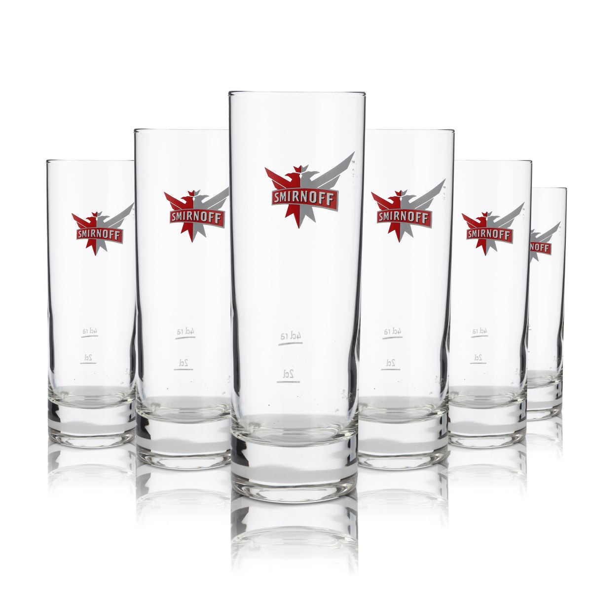 6x szklanka Smirnoff 0,215 l Szklanki do long drinków Zestaw szklanek Highball Gastro Wódka Koktajl