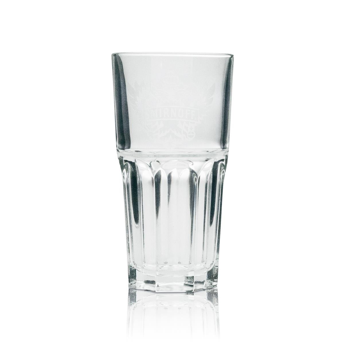 6x Smirnoff Vodka szklanka long drink białe logo – Widok 2