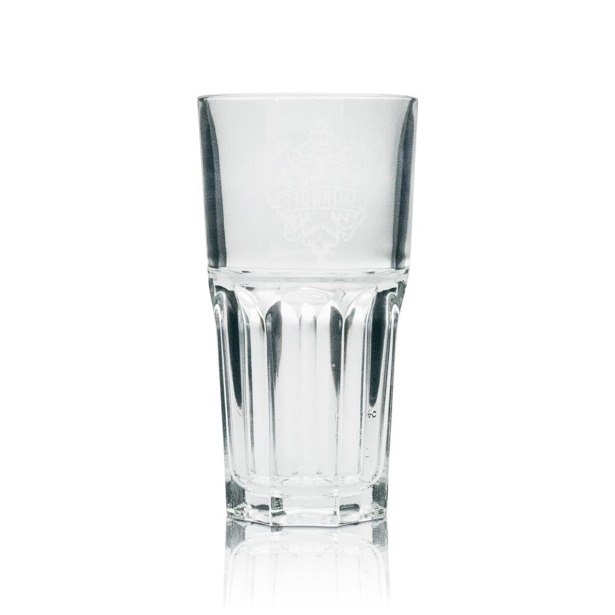 6x Smirnoff Vodka szklanka long drink białe logo – Widok 3