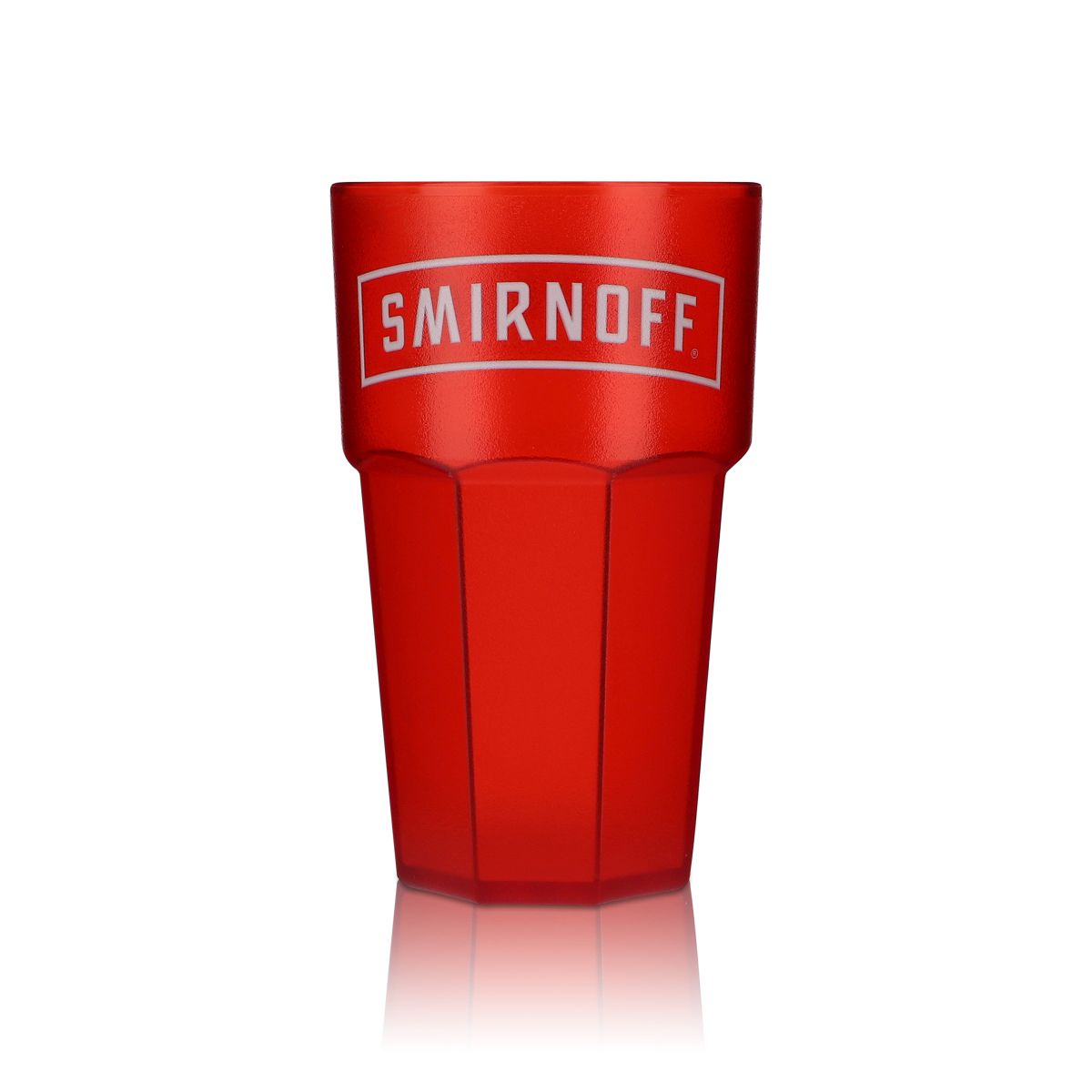 6x Smirnoff  Szklanki do wódki Akrylowe kubki plastikowe  wersja czerwona – Widok 2