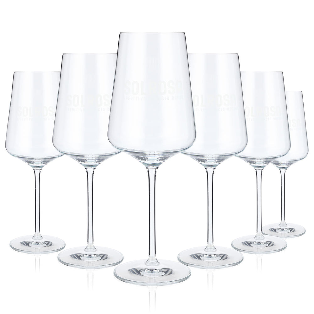 6x Solrosa Likier Szklanki na trzonku Szklanki do drinków Szklanki do likieru Kieliszki do wina Szklanka 0,4 l