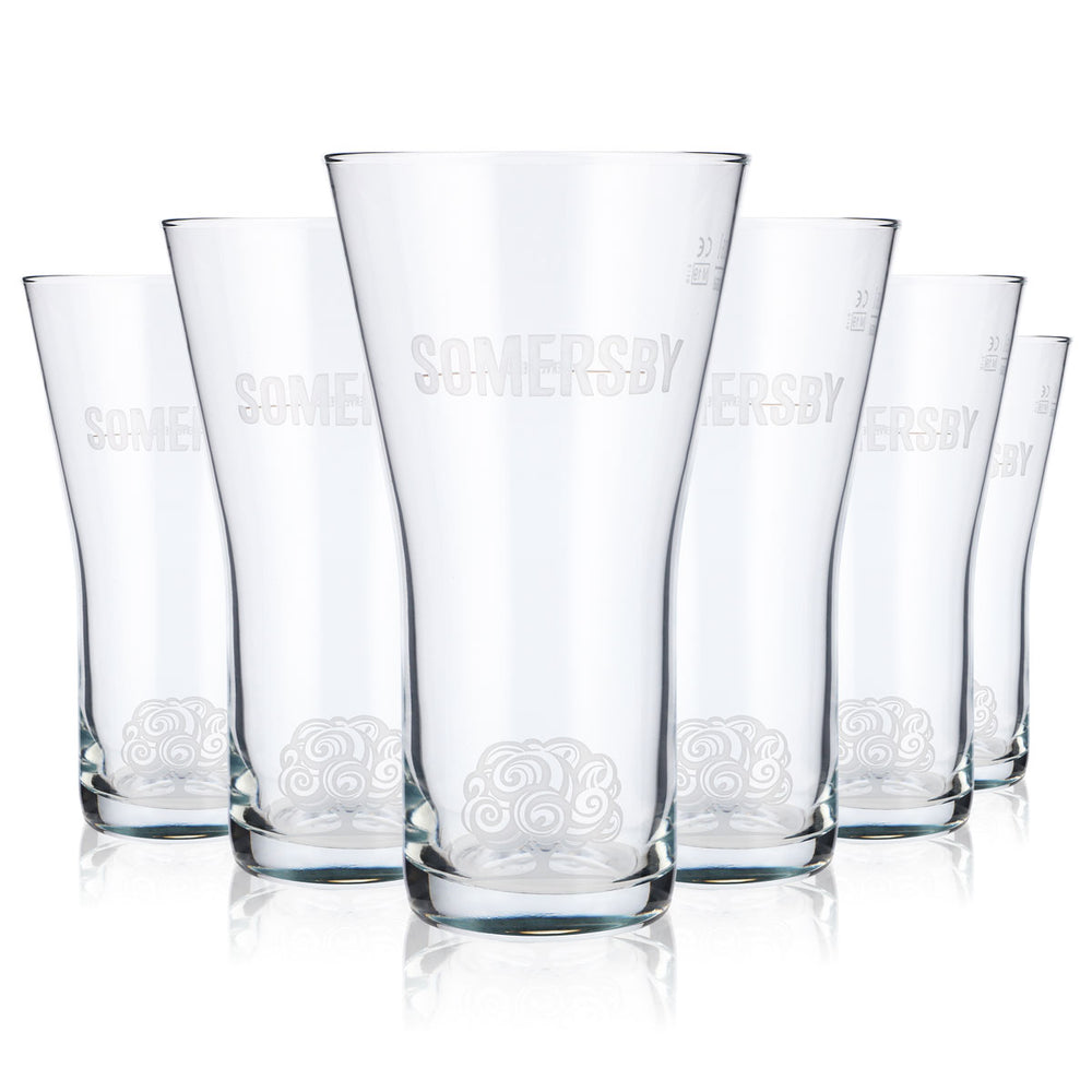 6x szklanka do cydru Somersby 0,5 l Kubek Szklanki do cydru Logo Satynowane