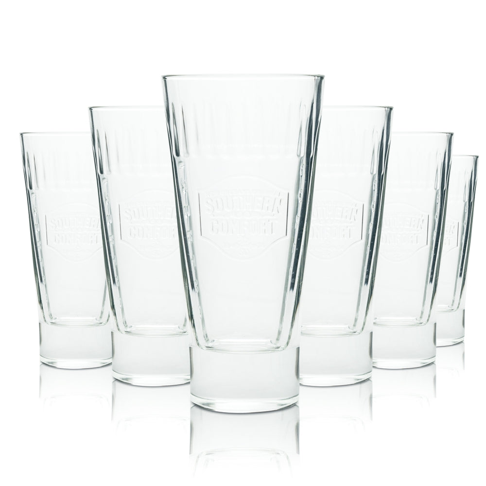 6x Szklanka do whisky Southern Comfort 0,3l Longdrink Relief Szklanki koktajlowe Contour