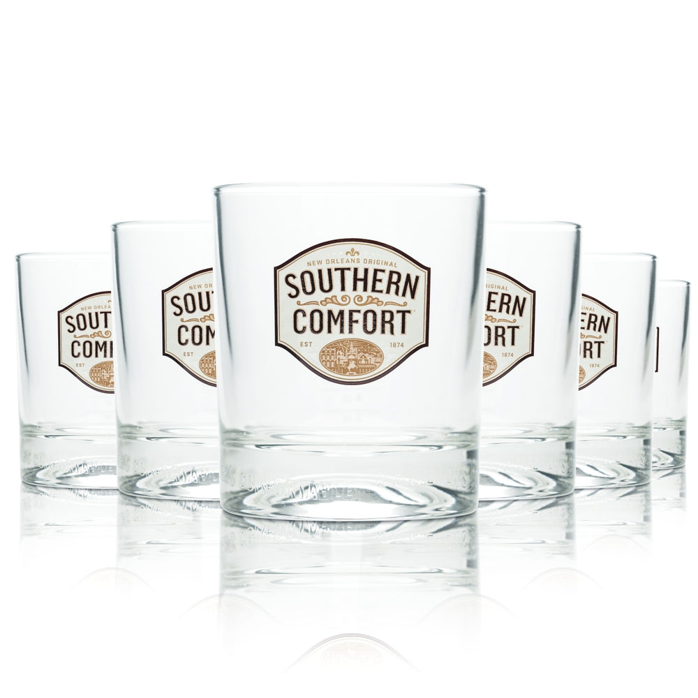 6x Szklanka do whiskey Southern Comfort 0,3l Kubek Szklanki Gastro Bourbon USA