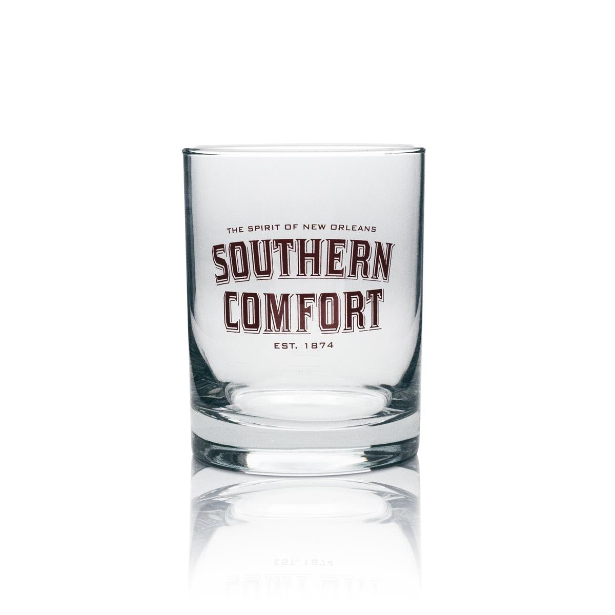6x Szklany kubek do whisky Southern Comfort 400ml czerwony napis – Widok 2