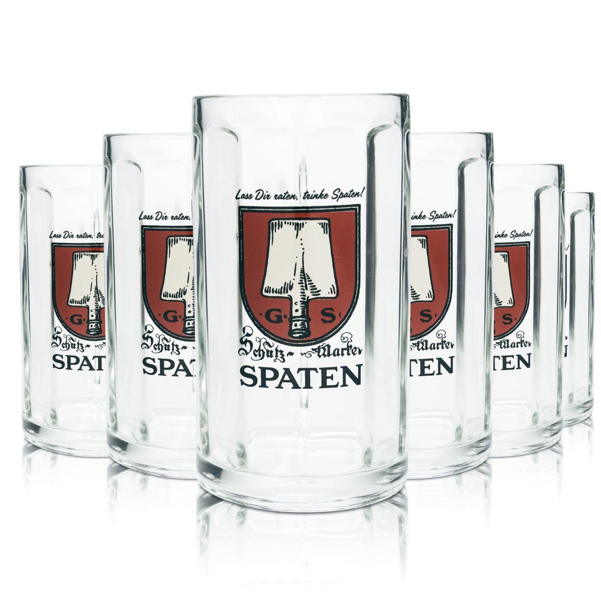 6x Spaten szklanka do piwa 0,5l kufel do piwa szklanki browar Bawaria ogródek piwny Monachium Piekło – Widok 4