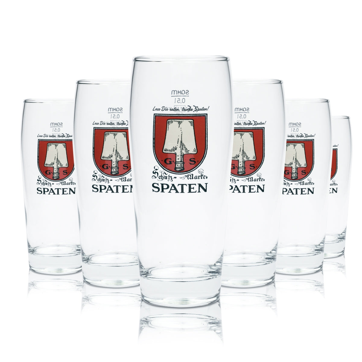 6x szklanka do piwa Spaten 0,5l Willibecher Münchner Hell szklanki tradycyjny bawarski browar – Widok 3