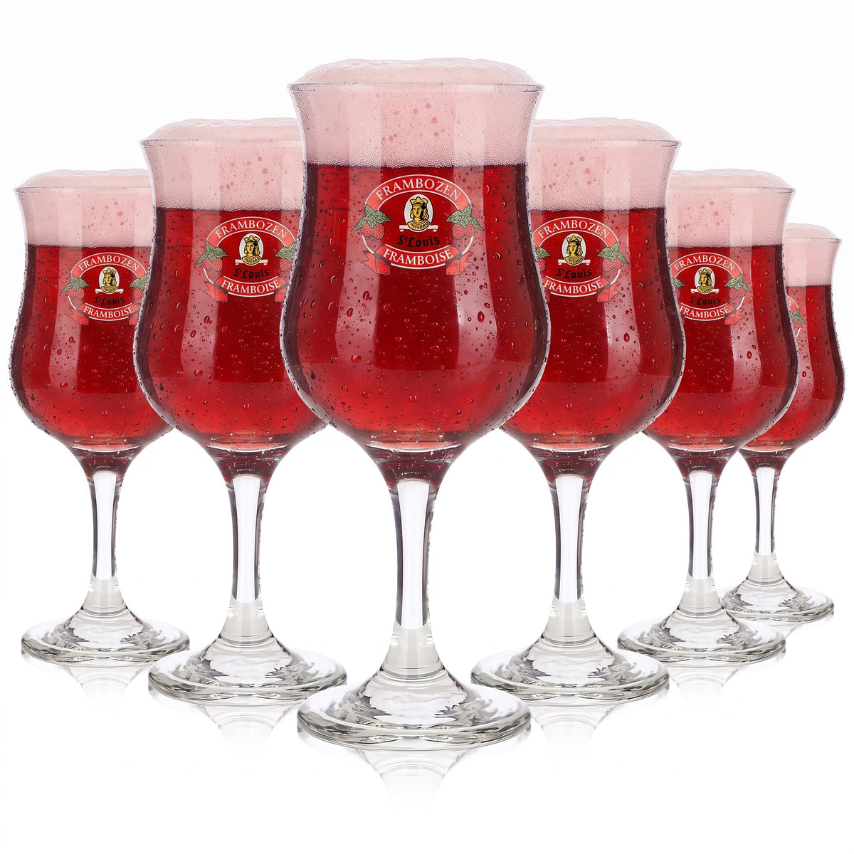 6 szt. szklanek do piwa St. Louis o pojemności 0,37 l, model „Frambozen” Dema Goblet