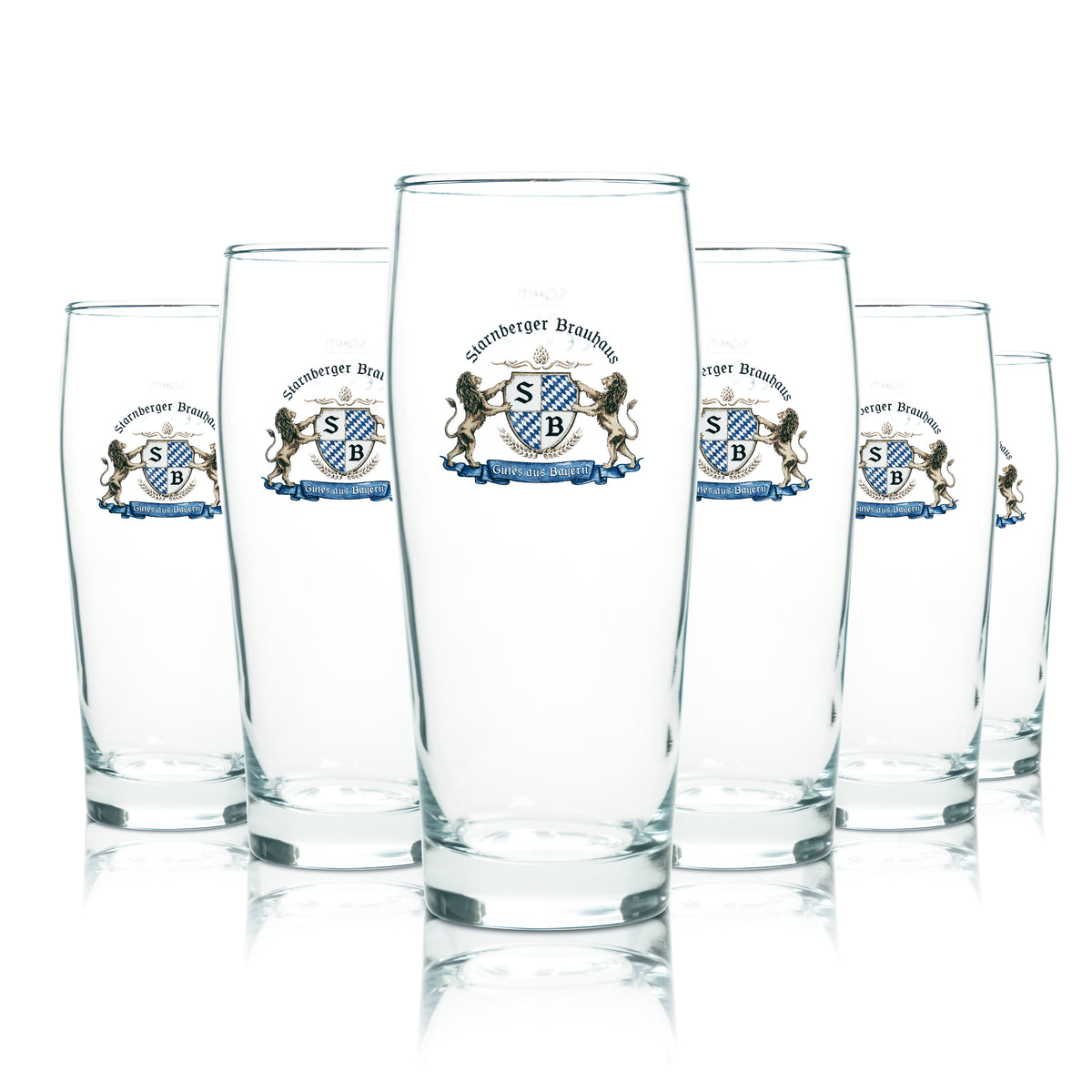 6x szklanka do piwa Starnberger Brauhaus 0,5l kufel Willi szklanki do piwa kubek Helles Bar – Widok 4