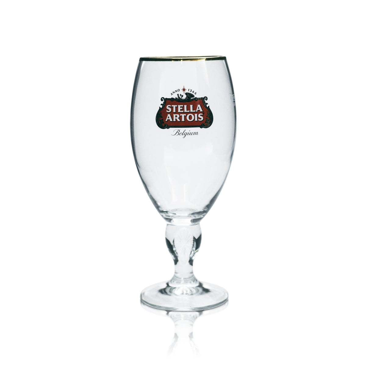 6x szklanka do piwa Stella Artois 0,5l kielich puchar tulipan złota obręcz wzór szklanki nóżka Piwo – Widok 2