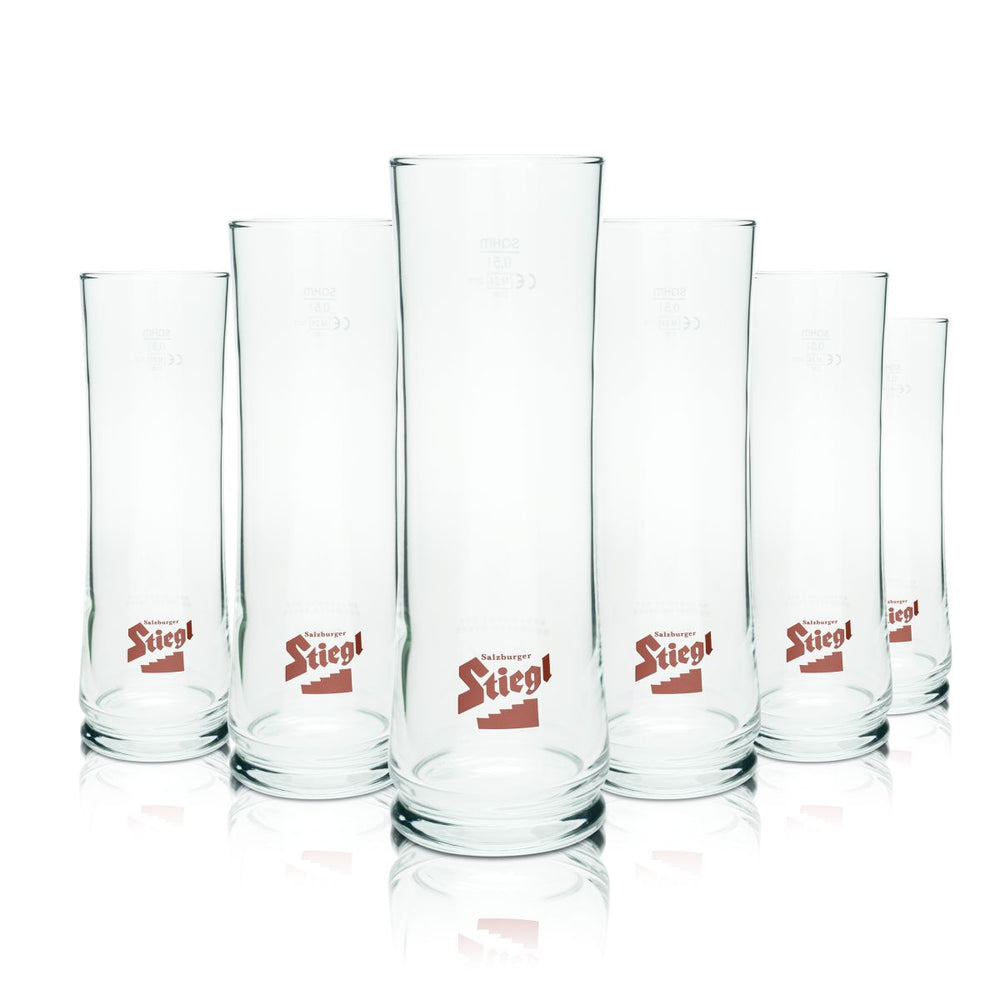 6x Stiegl szklanka do piwa 0,5l szklanki do piwa zestaw szklanek barowych browar Austria