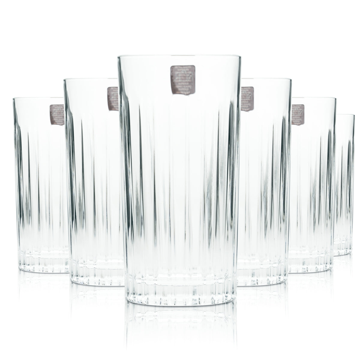 6 kieliszków do wódki Stolichnaya 0,4l Longdrink Relief Cocktail Glasses Crystal