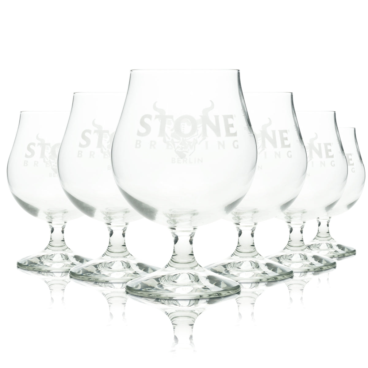 6x Stone Brewing Szklanka do piwa 0,3l Goblet Craft Beer Brussels Sahm Berlin Szklanki Teufel