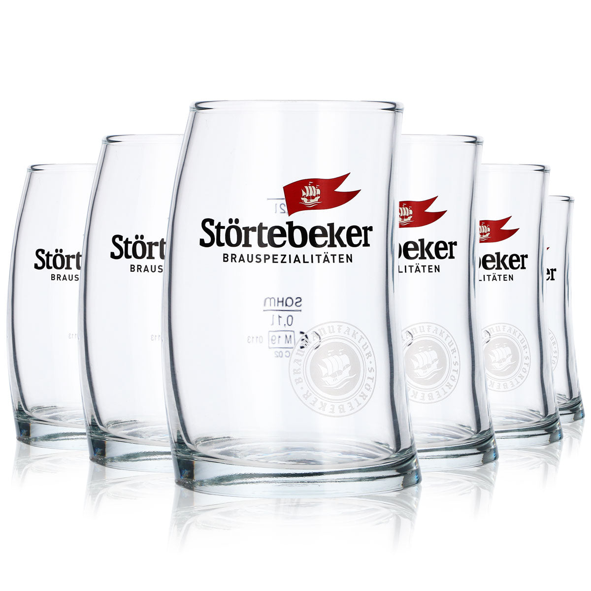 6x szklanki do piwa Störtebeker Beer Sail Glass 0,2 l, kubki Stiegel Design – Widok 6