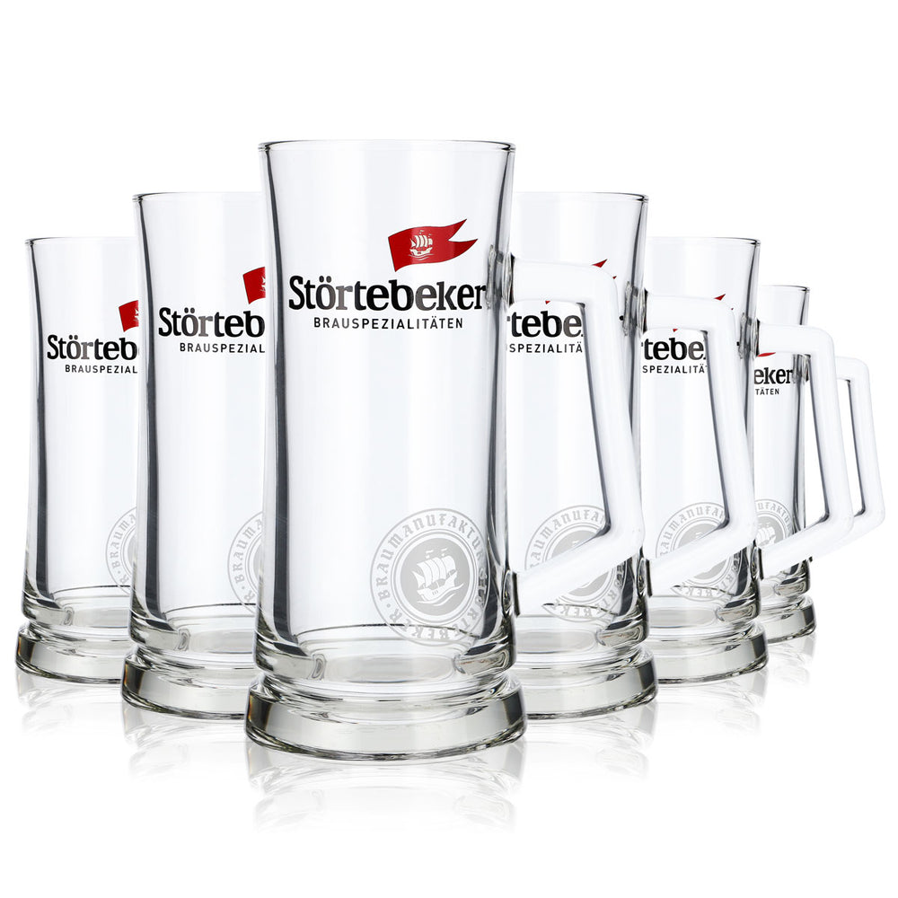 6x szklanka do piwa Störtebeker Koggenseidel 0,5 l kufel szklany browar Stralsund