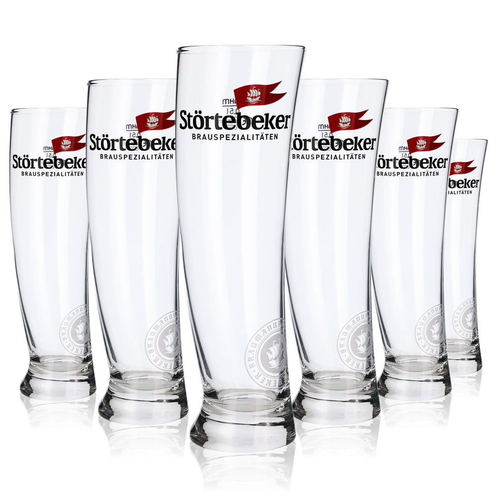 6x szklanka do piwa Störtebeker Segelglas 0,5 l, zestaw szklanek do piwa rzemieślniczego Sydney Design