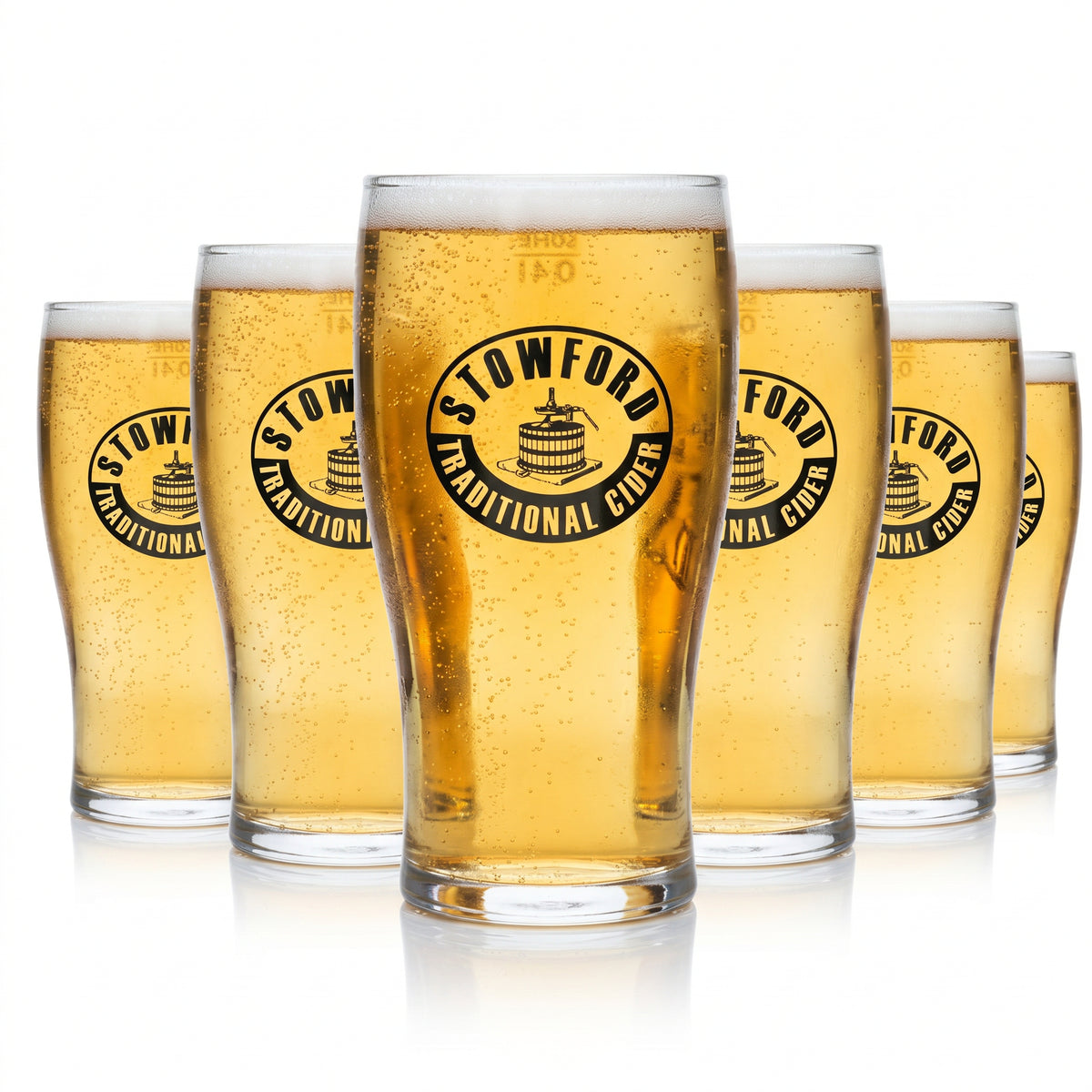 6x Stowford Cider Szklanka do piwa 0,4 l Szklanka typu pint Willi Zestaw szklanek Irish Brewery – Widok 2