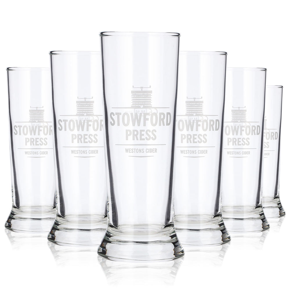 6 szklanek do cydru Stowford o pojemności 0,1 l, typu longdrink, w kolorze kremowym