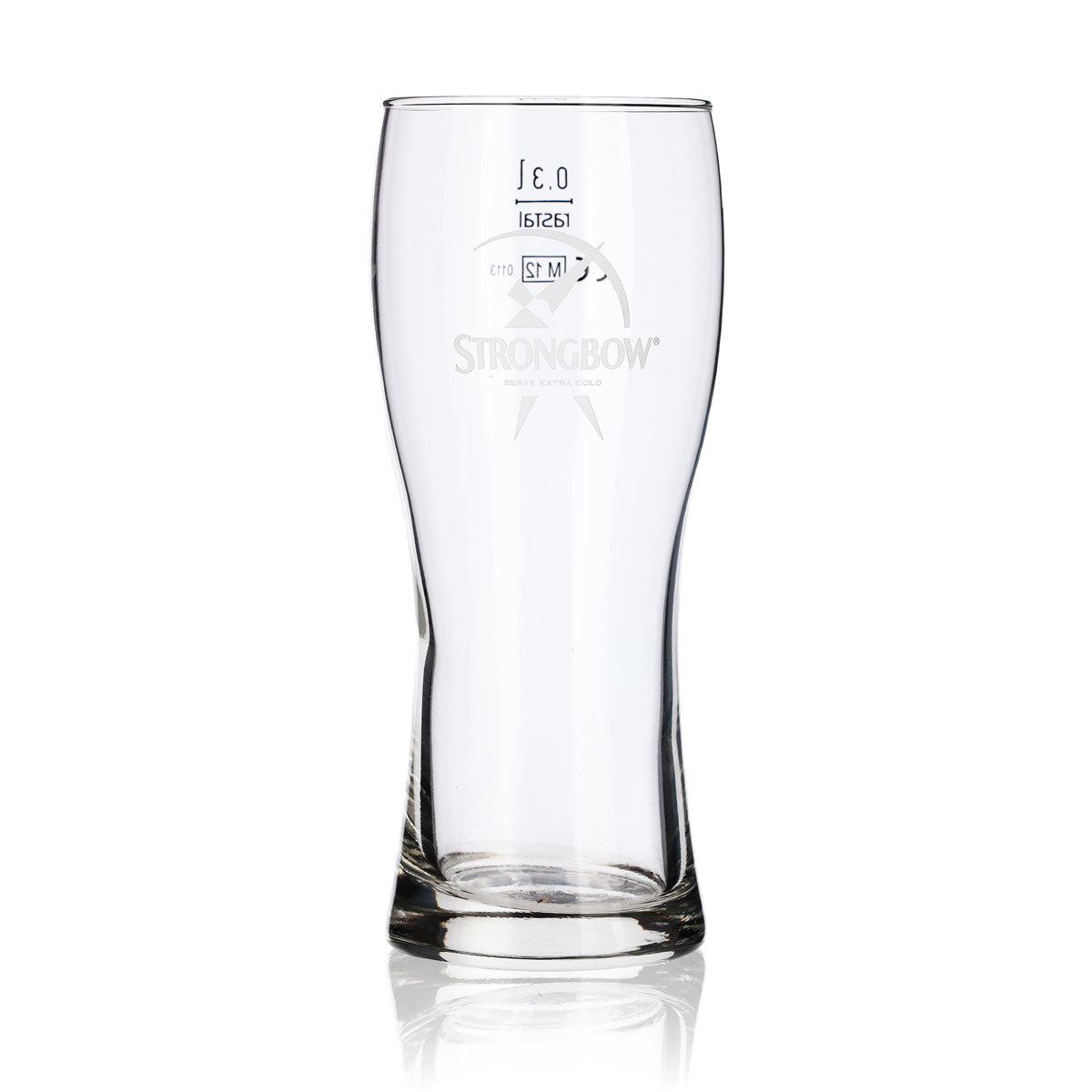 6x Strongbow Cydr Szklanka 0,3 l Białe logo rastal Bavaria – Widok 2