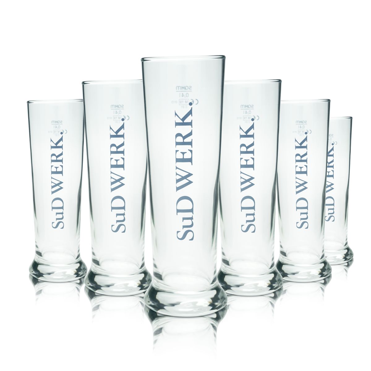 6x Sudwerk szklanka do piwa 0.4l kieliszek do piwa szklanki do piwa browar Cratbier Pfäffikon