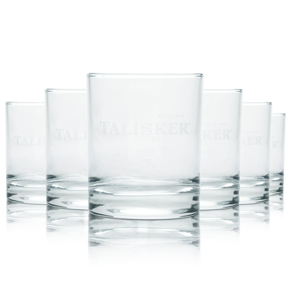6x Talisker Whisky Szklanka 0,25l Szklanka do szkockiej whisky single malt