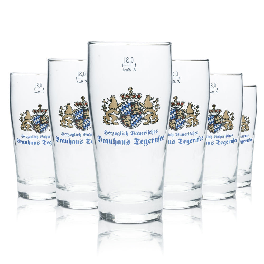 6x Szklanka do piwa Tegernsee 0,3l Kufel Szklanki Browar Bawaria Gastro Bar