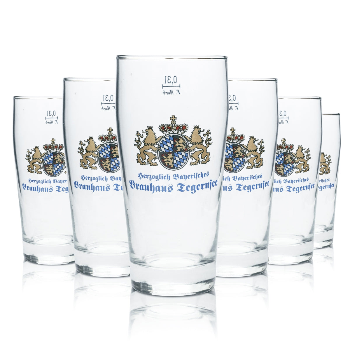 6x Szklanka do piwa Tegernsee 0,3l Kufel Szklanki Browar Bawaria Gastro Bar