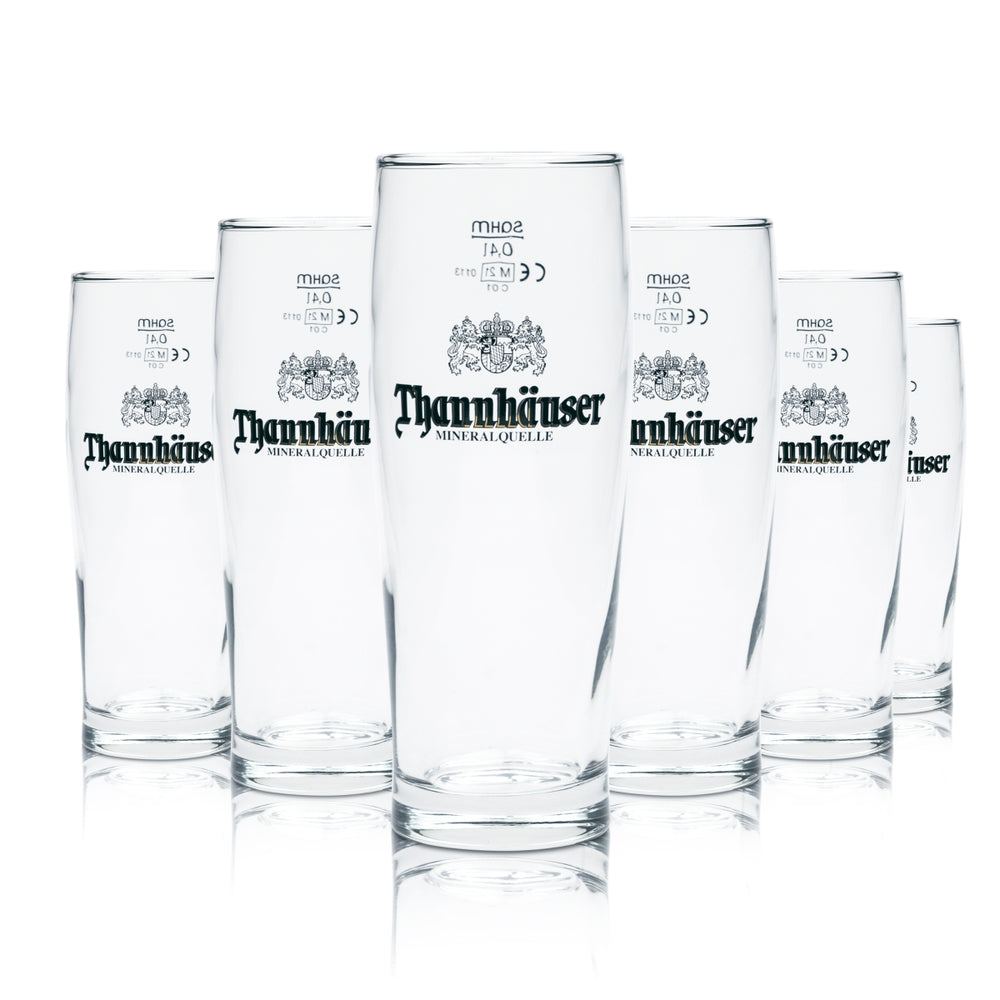6x szklanka Thannhäuser 0.4l Willi Becher THM Radler szklanki do piwa Mineralquelle