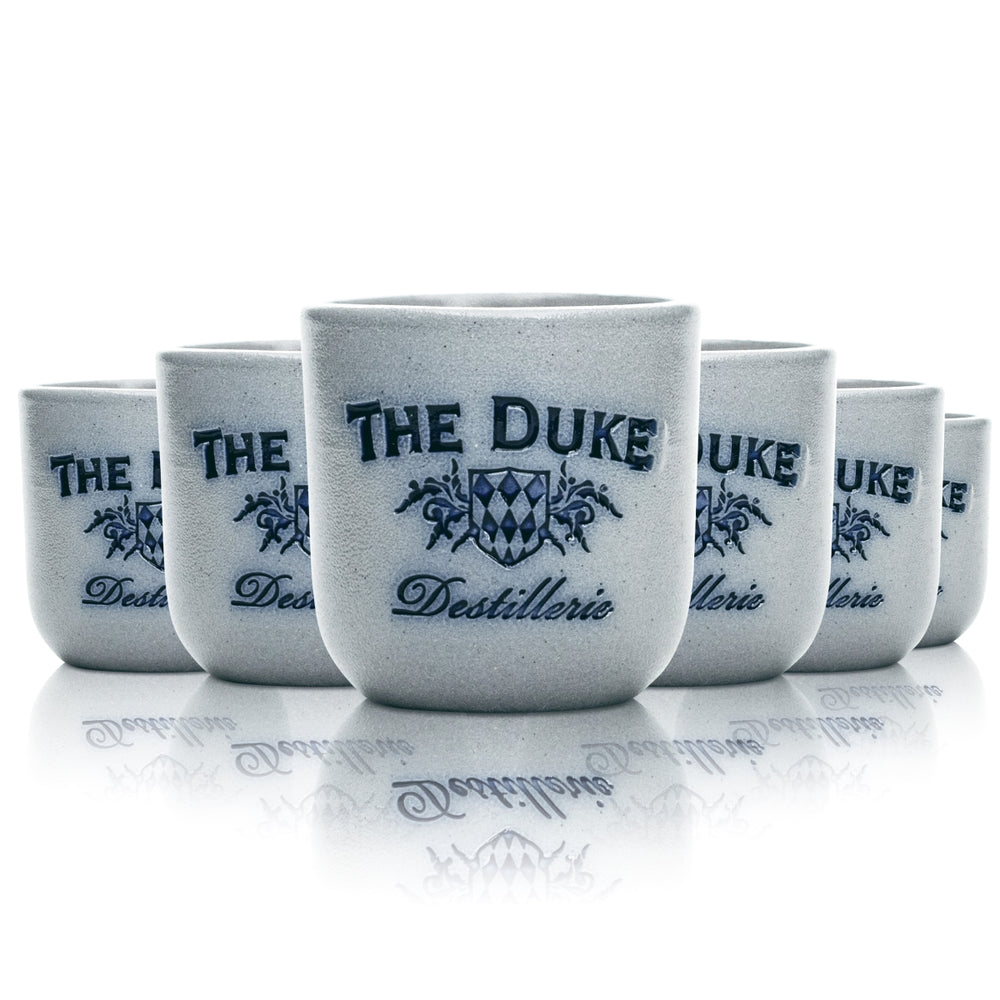 6x The DukeGlas 3cl Clay Mug Shot Short Stamper Glasses Mini Jug Mini Mug