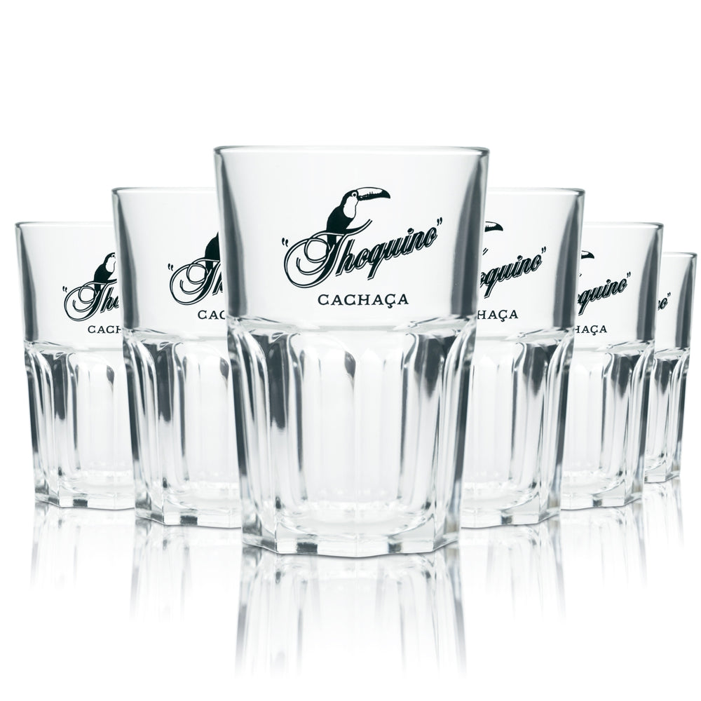 6x Thoquino Rum Glass 0,3l Longdrink Kieliszki do koktajli Caipirinha Gastro Bar Mojito