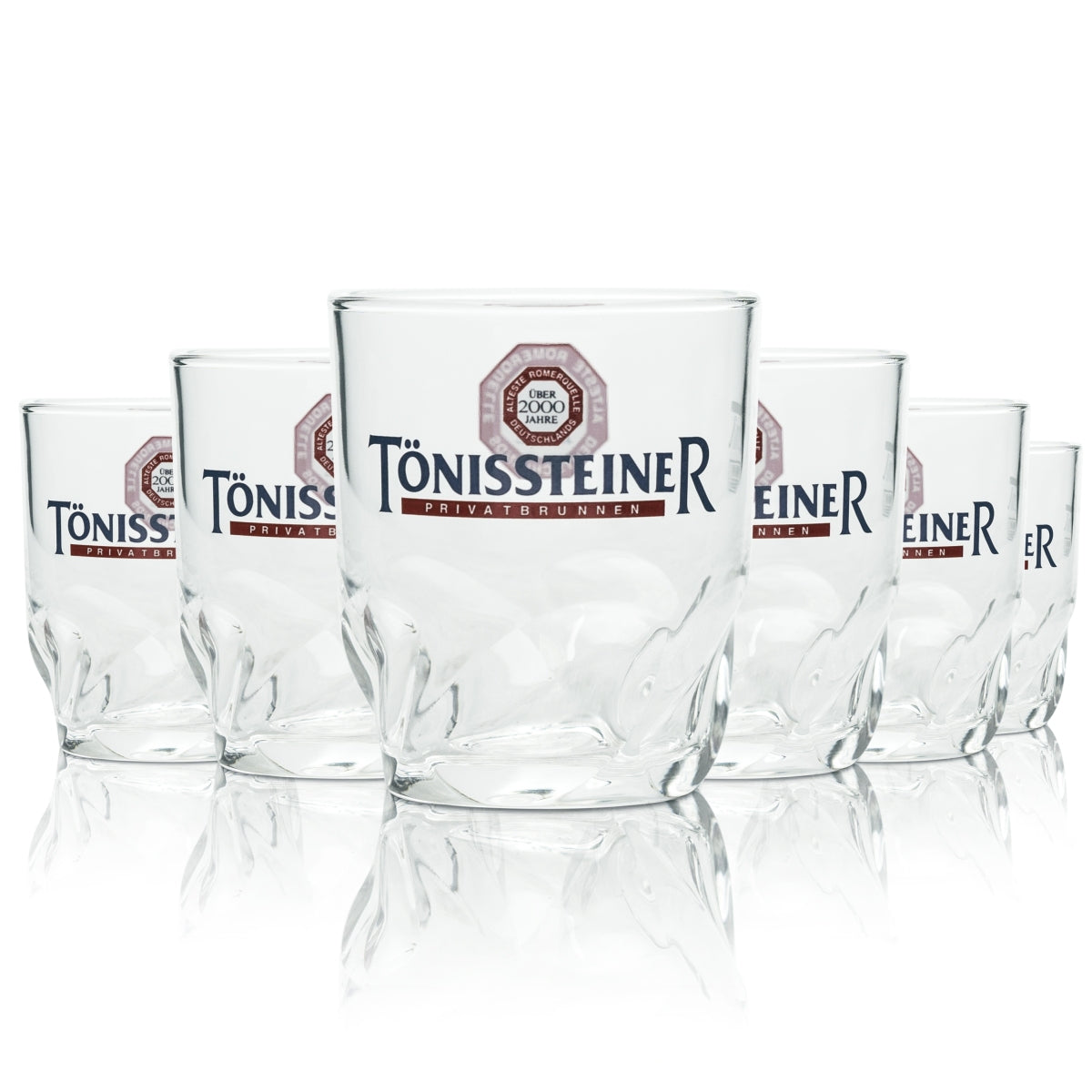 6x Tönissteiner Water Glass 0.1l Tumbler Private Fountain Gastro Glasses Hotel Bar